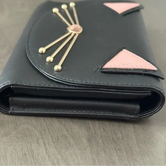 Kate Spade New York Cat's Meow Black Wallet - Picture 6 of 10